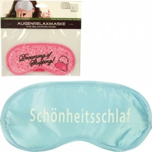 Augenmaske / Schlafmaske Beauty - 2 Motive/Farben zur Wahl - Pink oder Babyblau - Bild 1 von 3