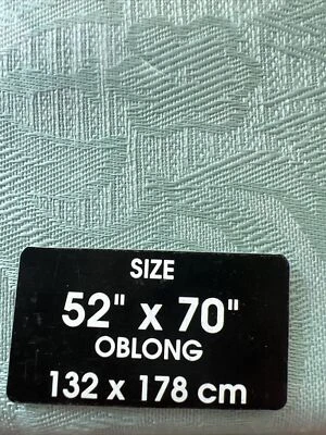 Mantel Verde Hogar Declaración Colección 52"x70" Sage Regency Jaquard Foto 1 de 4