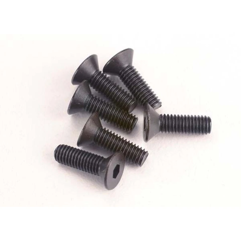 Traxxas 3x10mm Flat Head Countersunk Hex Screws (6pcs) (2551) - Image 1 of 1