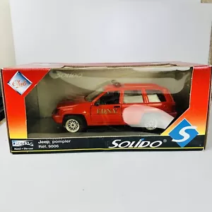 Solido 1:18 Scale Jeep Pompier Fire Diecast Model Ref:9006 - Picture 1 of 4
