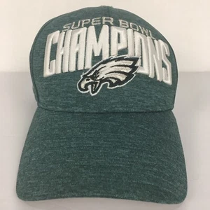 Philadelphia Eagles Super Bowl LII Hat Cap Fitted L-XL Green New Era Mens EUC - Picture 1 of 10