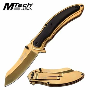 7.75" MTECH SPRING ASSISTED TACTICAL KNIFE RAZOR SHARP BLADE WITH POCKET CLIP - Picture 1 of 2