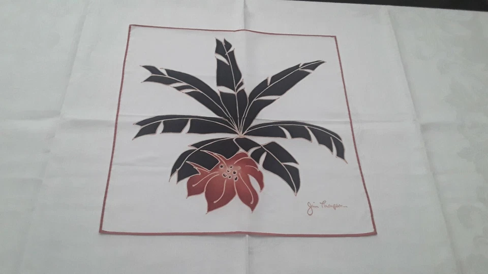 Pañuelo de algodón Jim Thompson, 17" X 17". Foto 1 de 1