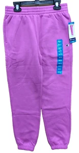Champion Girls Logo Fleece Jogger Size Large (10/12) Pink/Purple L2 - Picture 1 of 8