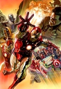 Marvel Superior Iron Man Avengers Alex Ross Comic Artist Fine Art Giclée Canvas - Picture 1 of 1