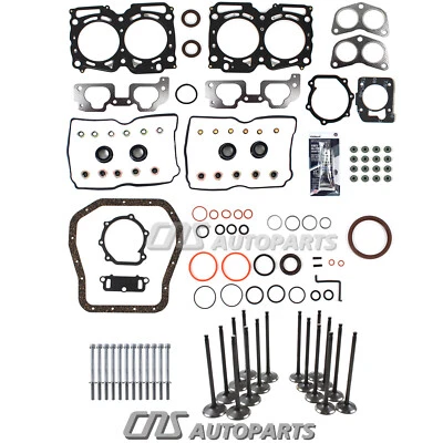 For 99-05 Saab Subaru 2.5 SOHC UPGRADED MLS Full Gasket Set Bolts Valve Kit EJ25 Foto 1 de 4