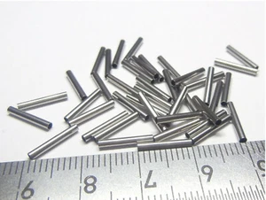 20 x Edelstahl Röhrchen 10 x 1,5 mm Metall Spacer Stäbchen Röhre Zylinder Rohr  - Bild 1 von 5