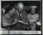 1956 Press Photo Pres and Mrs.Dwight Eisenhower at Picnic Rally for GOP Leaders