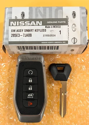 New Oem 2025 Infiniti QX80 Smart Remote Key 5 Buttons 433MHz 285E3-7JA8B - Image 1 of 4