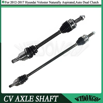 Par de ejes de transmisión de eje CV delanteros para Hyundai Veloster automático doble embrague 2012-17 Foto 1 de 4