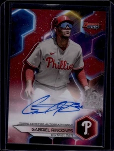 2023 Bowman's Best #B23-GR Gabriel Rincones Best of 2023 Auto Red Ref #/10 - Foto 1 di 2