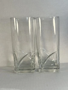 Durobor hohe Kugel quadratischer Boden Wasser Tee kristallklar Trinkglas Bargeschirr - Bild 1 von 15