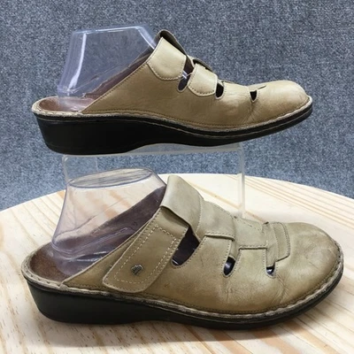 Finn Comfort Sandals 42 Womens Casual Comfort Slip On Mule Clogs Brown Leather - Image 1 of 4