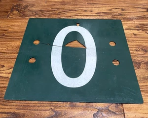 Houston Astros Game Used Minute Maid Park Manual Scoreboard Number 0 RARE MLB - Picture 1 of 9