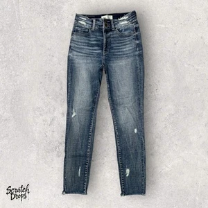 BKE Parker Women's Distressed Skinny Jeans Size 24 x 27 x 10 Blue Denim Pants - Picture 1 of 3