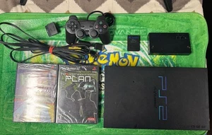 Sony PlayStation 2 Ps2 Fat Console 1 Controller Cords mem card two games tested - Picture 1 of 6