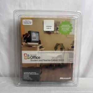 Microsoft Office Student and Teacher Edition 2003 Word Excel NEW SEALED READ - Picture 1 of 10