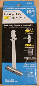 Toggler Snap Toggle 1/4" Toggle Bolts Heavy Duty Anchor  10 Pc - Picture 1 of 4