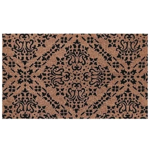 Zerbino Briarwood Lane nero in fibra di cocco damascato 18 x 30 - Foto 1 di 3