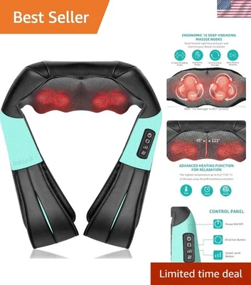 Travesseiro massageador shiatsu tecido profundo com calor infravermelho – conforto em qualquer lugar que você vá - Imagem 1 de 4