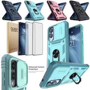 Custodia antiurto per Samsung Galaxy S25 Edge cavalletto / vetro temperato - Foto 1 di 43