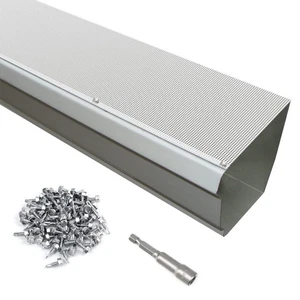 35 Pack Stainless Steel Micro Mesh Gutter Guard for 4", 5", 6" Gutter System,... - Picture 1 of 8