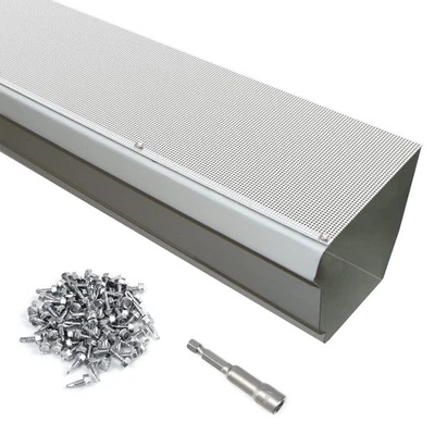 35 Pack Stainless Steel Micro Mesh Gutter Guard for 4", 5", 6" Gutter System,... - Image 1 of 4