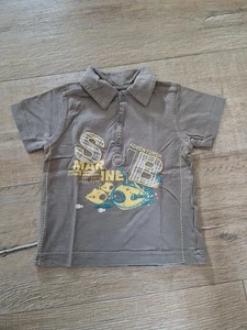 T- Shirt, Polo, TOPOLINO, khaki, Gr. 74 - Bild 1 von 2