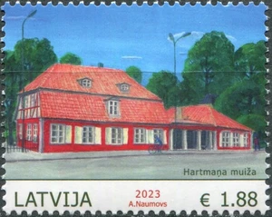 Latvia 2023. Manor Houses of Latvia. Hartmann Manor, Riga (MNH OG **) Stamp - Picture 1 of 1