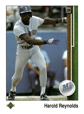 1989 Upper Deck #249 Harold Reynolds Seattle Mariners Baseball Card - Image 1 of 2