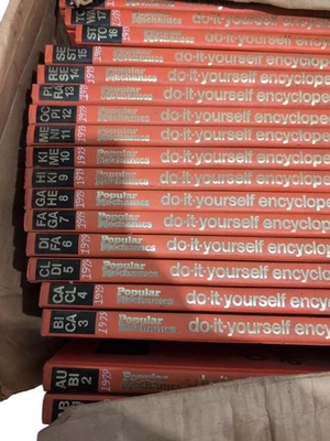 Vintage 1979 Popular Mechanics Do-It-Yourself DIY Encyclopedia 16 Vol Set HC - Image 1 of 4