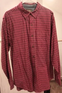 C.E. Schmidt Workwear Shirt Mens L Plaid Flannel Long Sleeve Button Down Red *LN - Picture 1 of 13