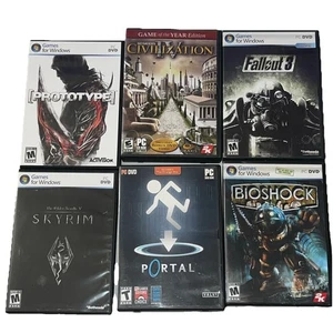 Lot of 6 Of Vintage PC Games Working Very Good Tested! 5 Game CIB 1 No Manual. - Picture 1 of 23