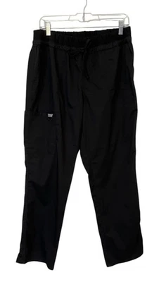 Cherokee Workwear Pants Womens Large Black WW105 Cargo Medical Scrub Uniform - Image 1 of 4