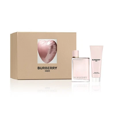 Burberry Her EDP Spray 1.6 oz + Body Lotion 2.5 oz 2PC Gift Set Women - Image 1 of 4