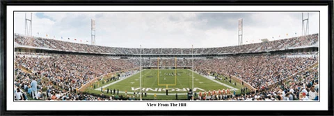 Virginia Cavaliers Panoramic Poster "View from the Hill" Wood Framed Cover