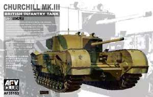 AFV 35153 1/35 Churchill Mk.III Modello Di Carro Armato Britannico Per Fanteria - Foto 1 di 3