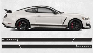 Ford Mustang Side Stripes Graphics Rocker Panel Decals - Bild 1 von 4