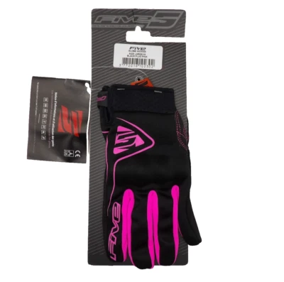 Guantes de moto Five5 Globe mujer rosa bicicleta de calle talla grande para mujer Foto 1 de 4