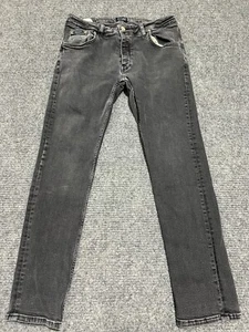 Armani Jeans Mens 34 Black Denim Pants J20 Classic Fit AJ Faded 34x32 - Picture 1 of 17