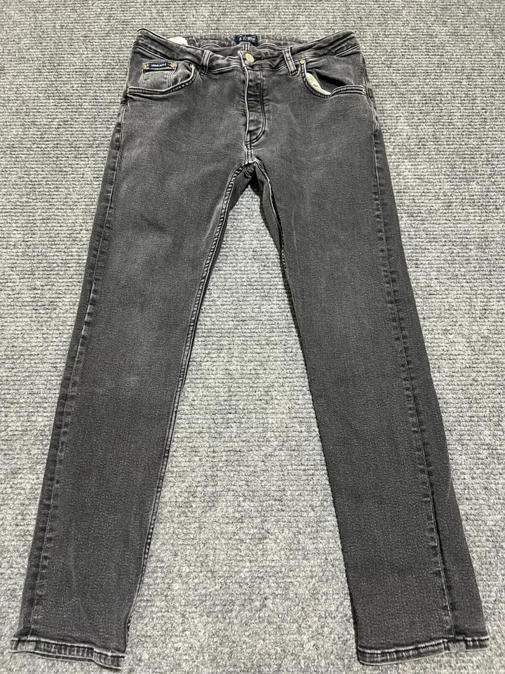 Pantalones de mezclilla Armani Jeans para hombre 34 negros J20 ajuste clásico AJ desteñido 34x32 Foto 1 de 4