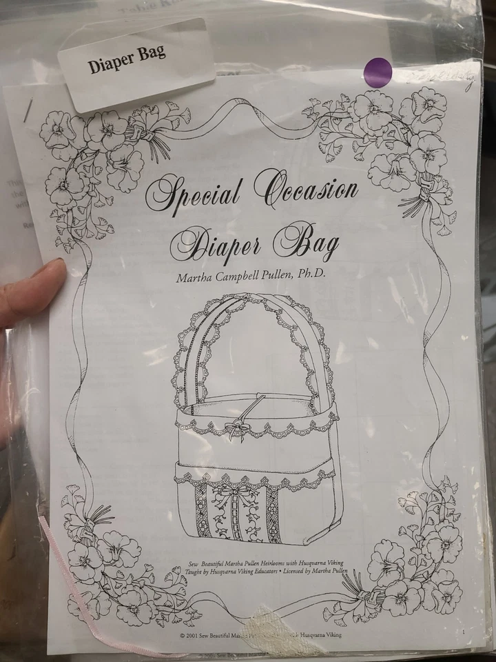 Heirloom Special Occasion Diaper Bag by Martha Pullen Patterns Antique Heirloom - Image 1 of 1