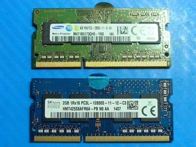 Toshiba E45t Laptop Samsung SK Hynix 4GB 2GB Memory M471B5173QH0 HMT425S6AFR6A - Image 1 of 2