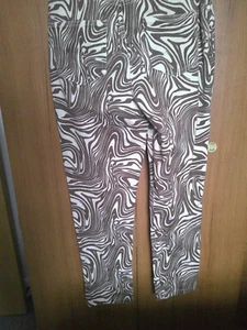 Damen Hose von Denim Co Gr. 12 braun/creme - Bild 1 von 6