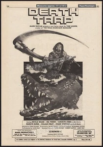 DEATH TRAP_/_EATEN ALIVE__Original 1977 Trade AD / poster__Neville Brand - Picture 1 of 1