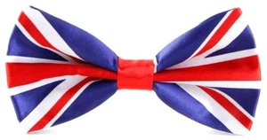 New Union Jack England UK Flag Bow Tie Bowties Great Britain GB Bow tie - Picture 1 of 4