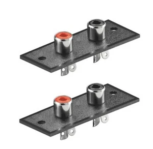 2x 2 pines RCA hembra terminal 2 polos RCA - Imagen 1 de 1