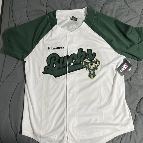 New Milwaukee Bucks Baseball Jersey-XL Cover