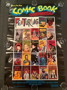 1989 Comic Book Confidential Original Movie Poster 27x40 R. Crumb ROLLED - Picture 1 of 13