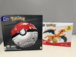 Neu im Karton Mattel Mega Construx Pokemon Jumbo Poke Ball und Charizard - Bild 1 von 12